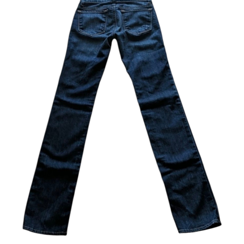 J Brand Cigarette Leg straight jeans style #91410DKV darkwash sz 24x35L TALL - Picture 6 of 14